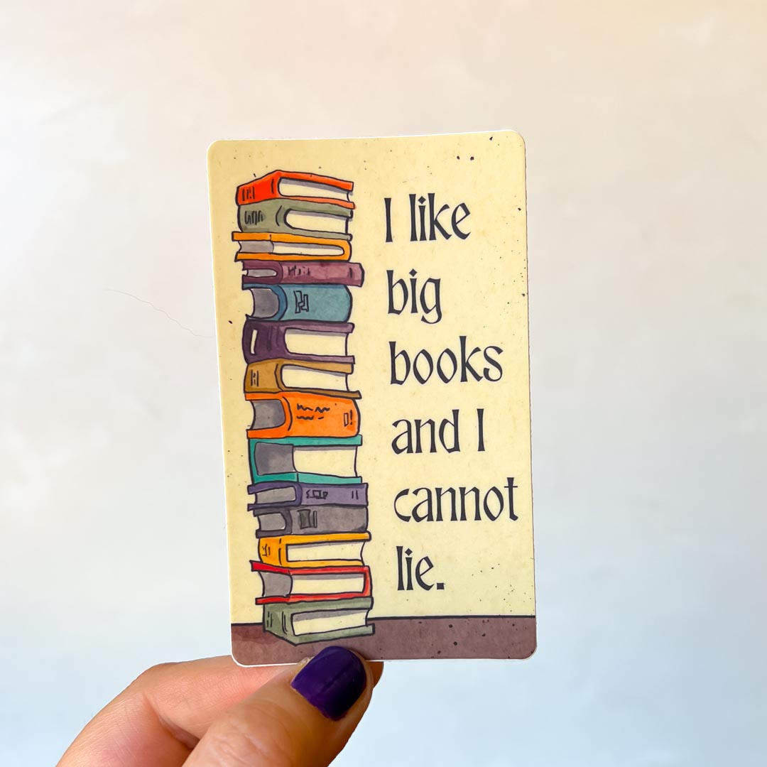 I Like Big Books Sticker