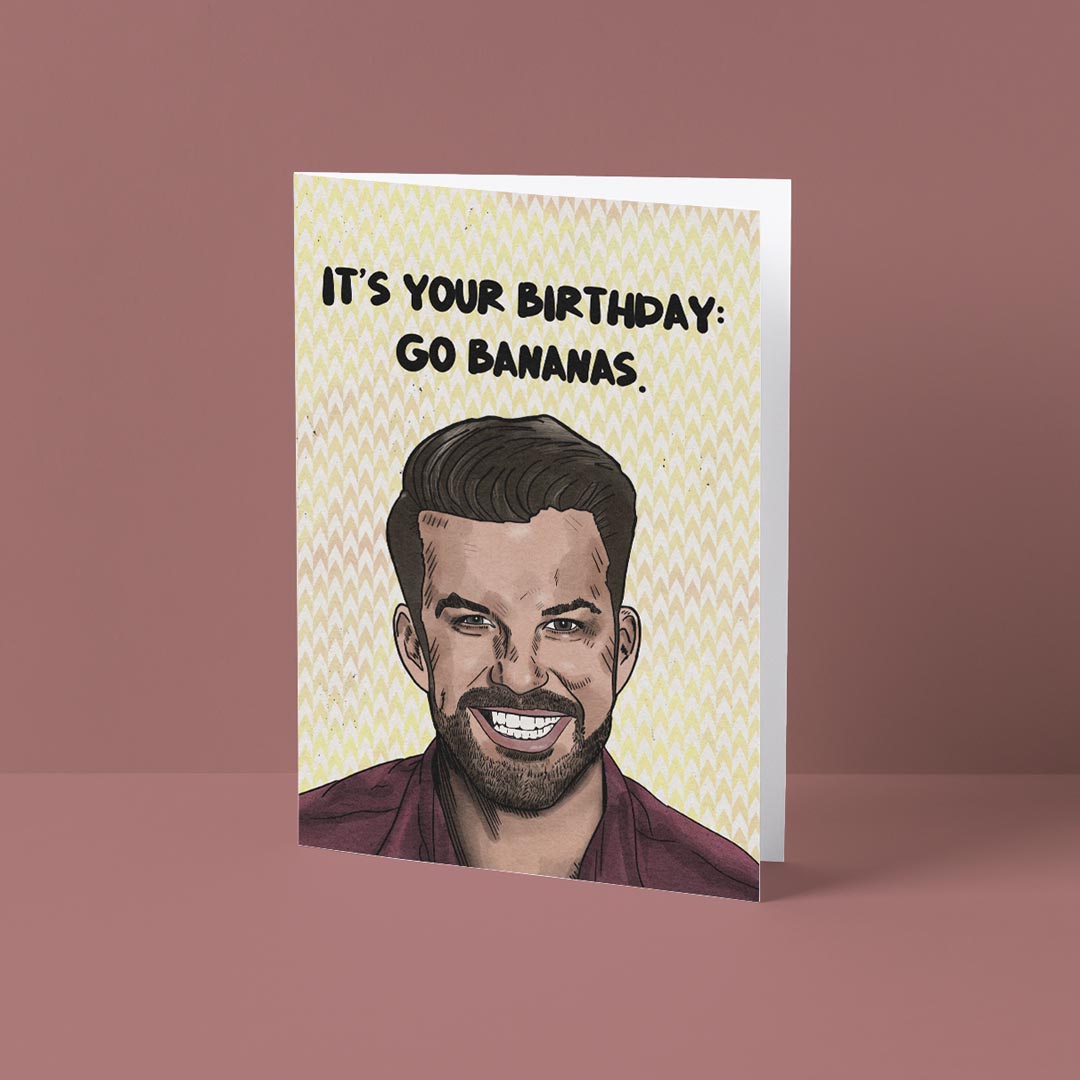 Bananas Birthday Card