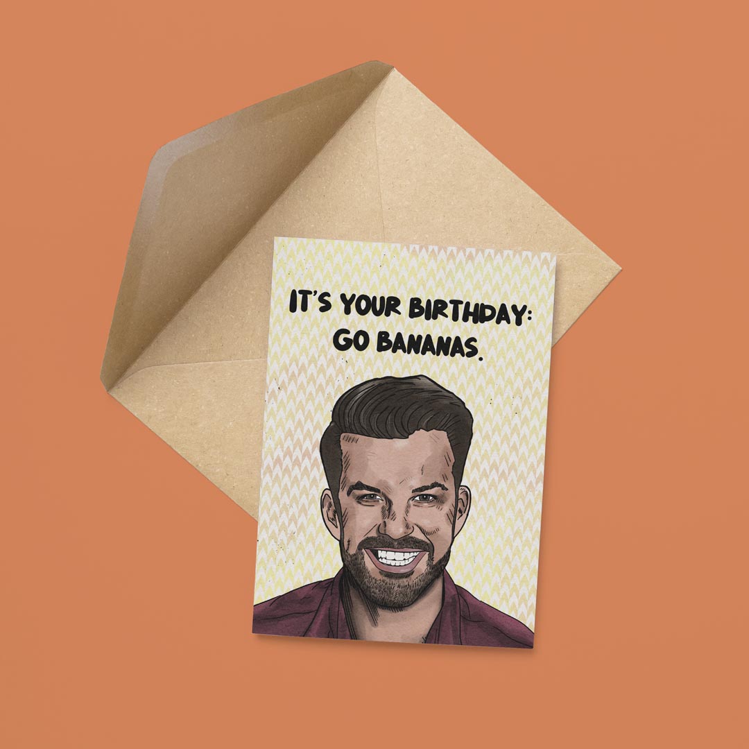 Bananas Birthday Card