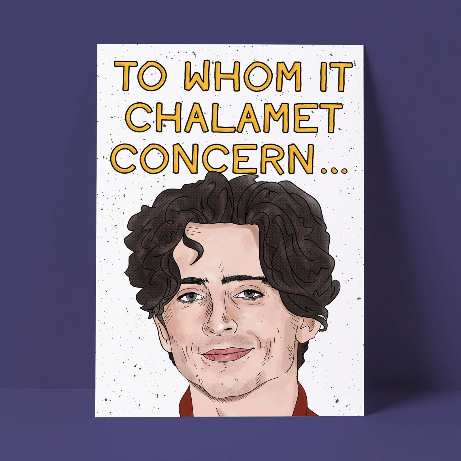 To Whom It Chalamet Concern Card