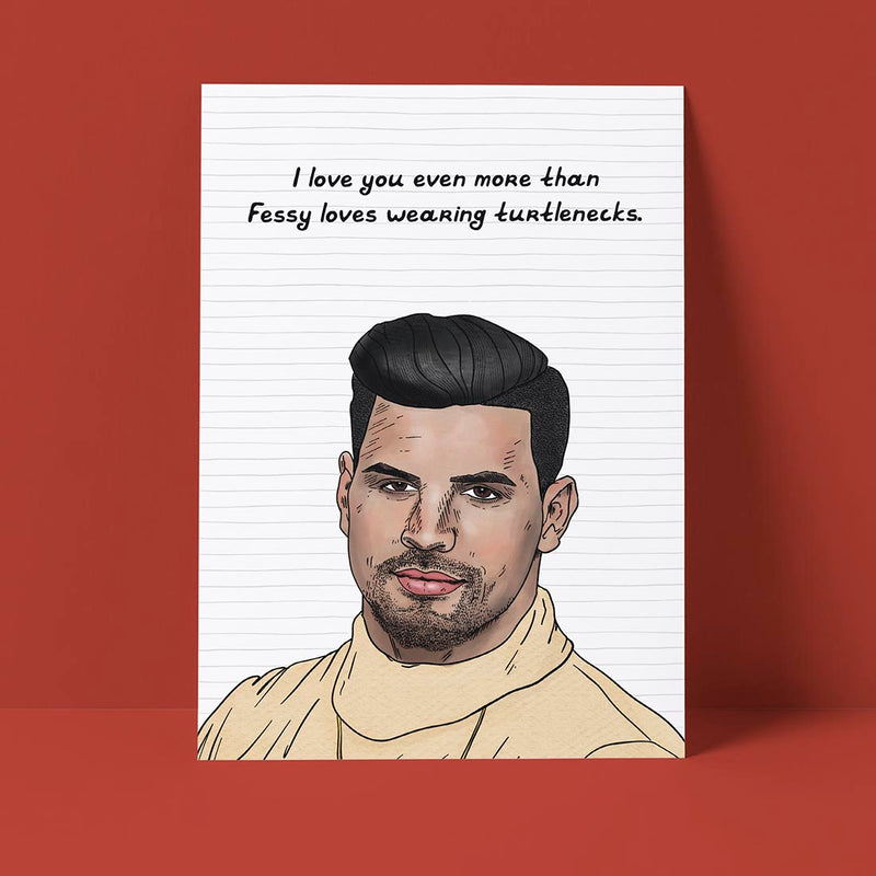 Fessy Turtlenecks Card