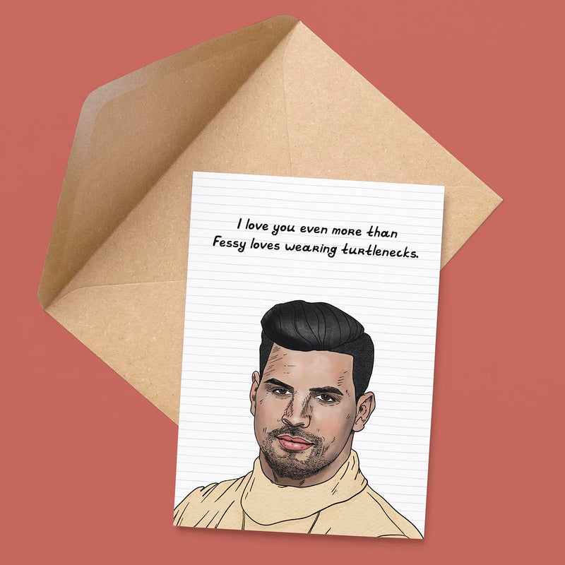 Fessy Turtlenecks Card